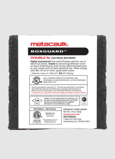 METACAULK BOXGUARD 4-11/16’’ X 4-11/16’’ (x50) – Cerco Cable